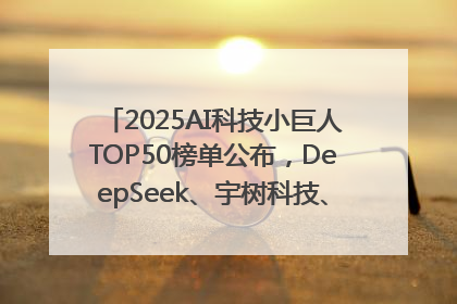 2025AI科技小巨人TOP50榜单公布，DeepSeek、宇树科技、蘑菇车联等企业荣誉上榜