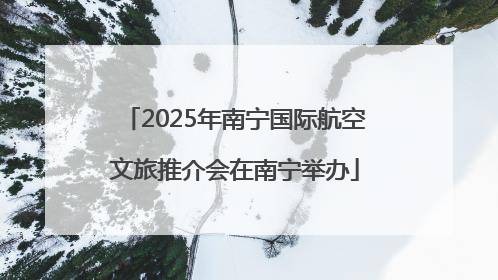 2025年南宁国际航空文旅推介会在南宁举办
