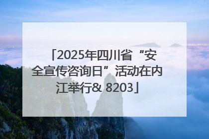 2025年四川省“安全宣传咨询日”活动在内江举行& 8203