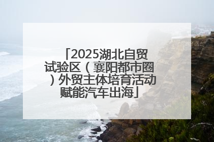 2025湖北自贸试验区（襄阳都市圈）外贸主体培育活动赋能汽车出海