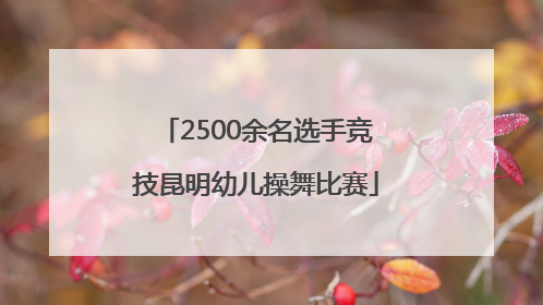 2500余名选手竞技昆明幼儿操舞比赛