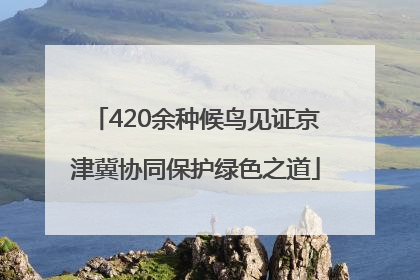 420余种候鸟见证京津冀协同保护绿色之道