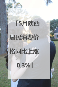 5月陕西居民消费价格同比上涨0.3%