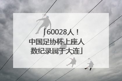 60028人！中国足协杯上座人数纪录属于大连