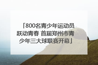 800名青少年运动员跃动青春 首届郑州市青少年三大球联赛开幕