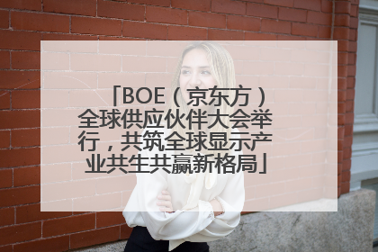 BOE（京东方）全球供应伙伴大会举行，共筑全球显示产业共生共赢新格局