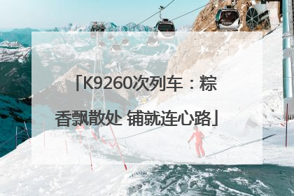 K9260次列车：粽香飘散处 铺就连心路